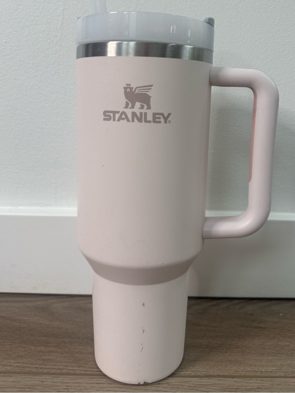 Stanley Light Pink Insulated Travel Mug with Handle Rose Quartz